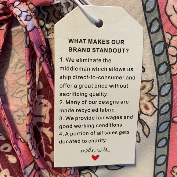 Pink bohemian dress - Picture 8 of 9